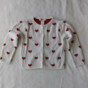 Toddler Janie and Jack Hearts Sweater Size 3t